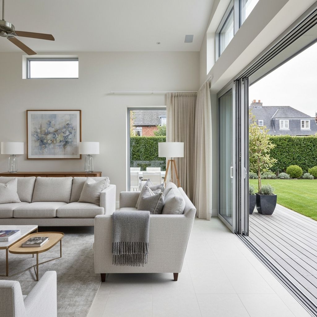 Aluminium kozijnen in woonkamer