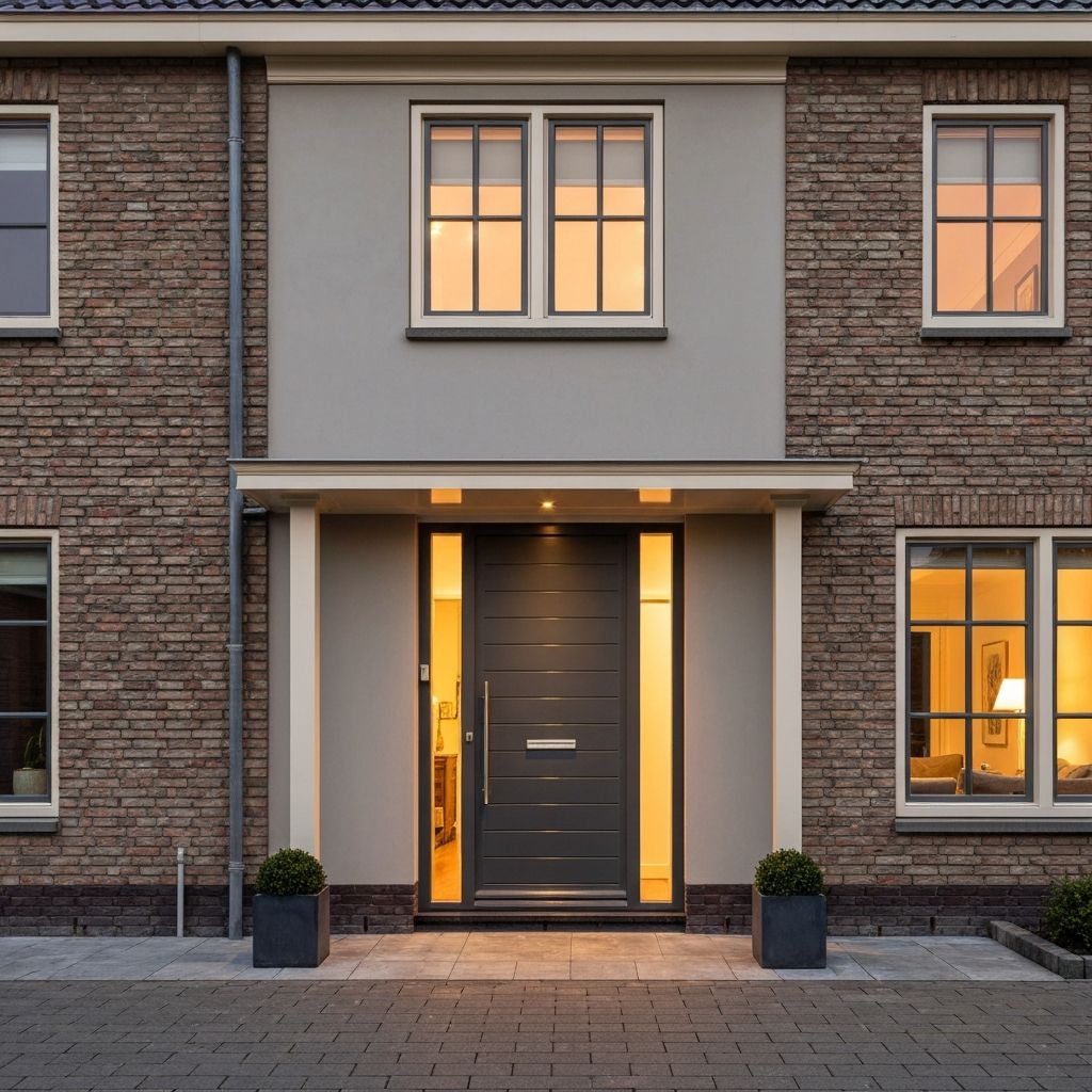 Entreeder exterieur avond