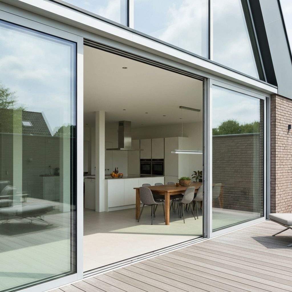 Schuifpui in woonkamer